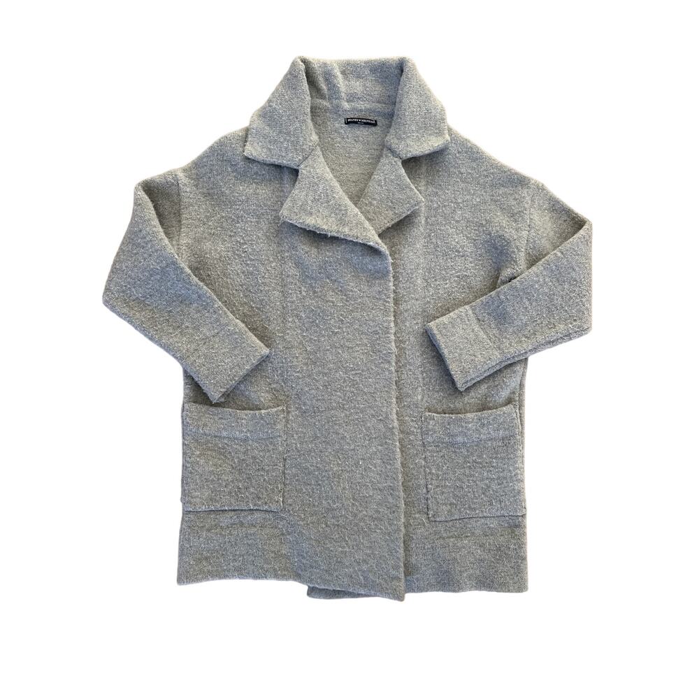 Brandy Melville - Kennedy Open Front Knit Cardigan Coat in Gray